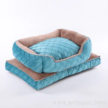 Felt Dog House Round Shape Pet Cat Bed